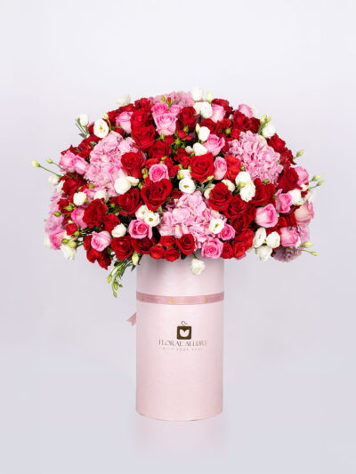 Blush Harmony premium roses arrangement by Floral Allure