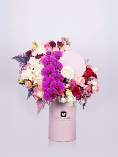 Orchid Elegance luxury orchid and rose arrangement Floral Allure