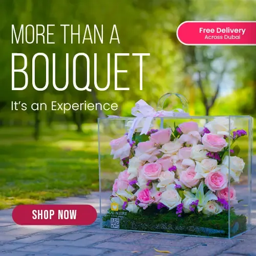 transparent bouquets Dubai 